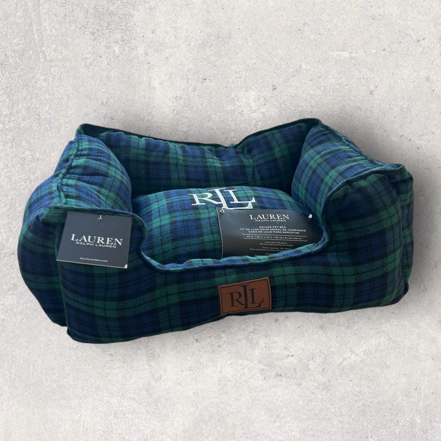 Ralph Lauren Home Tartan Blue Bed - bearsupreme