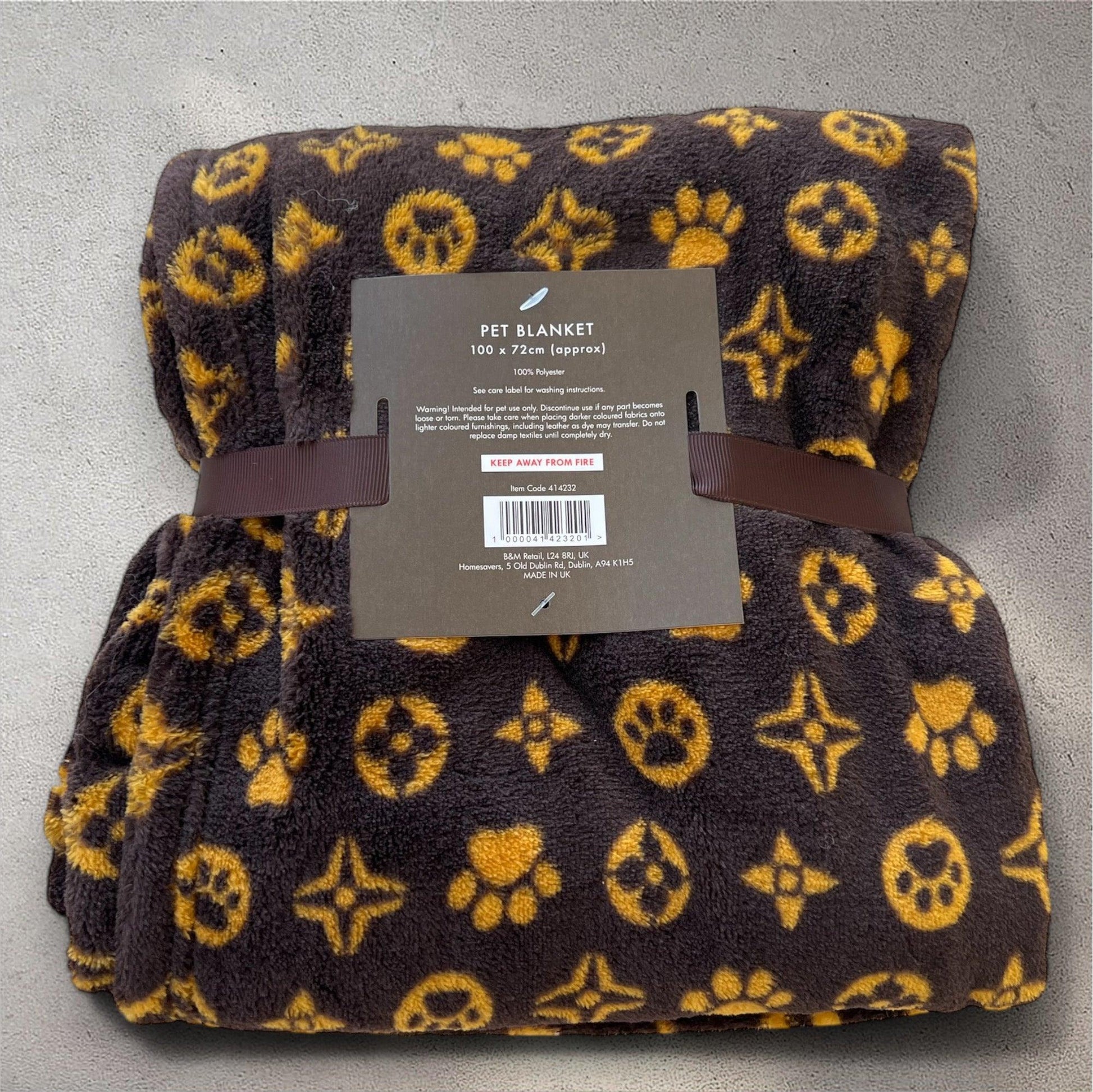 Poochi Vuiton Soft Pet Blanket - bearsupreme