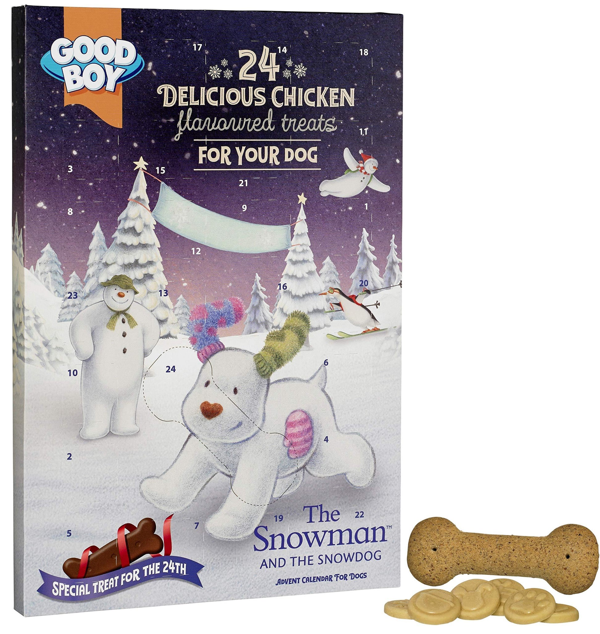 Snowdog Crunchies Advent Calendar for Dogs 72g - bearsupreme