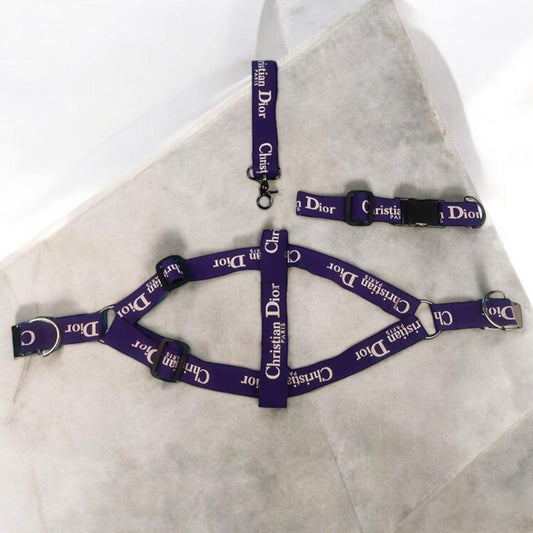 PawDior Purple harness Set - bearsupreme