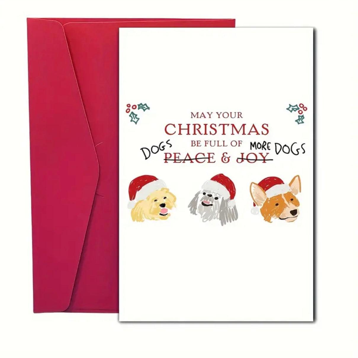 Full of Dogs Xmas Greeting Card - bearsupreme