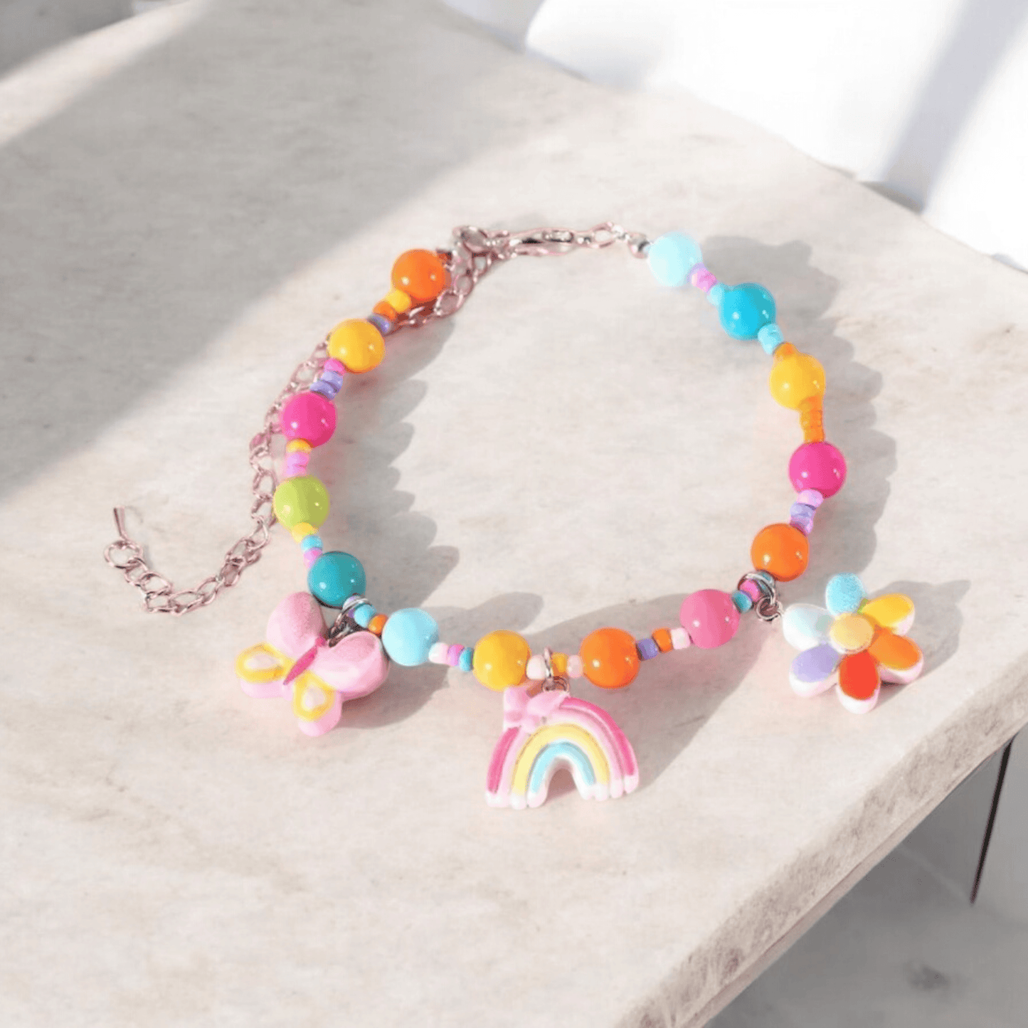 Rainbow Pet Charm Necklace bearsupreme