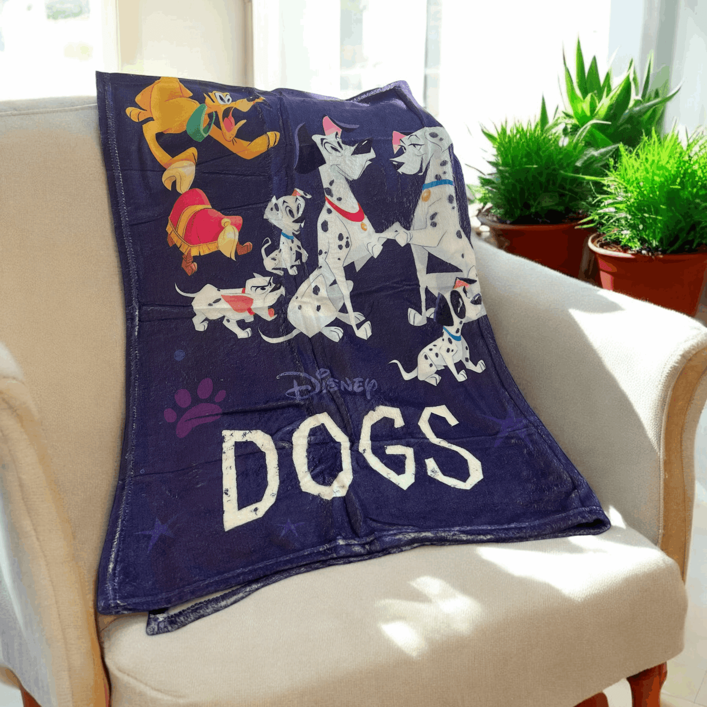 Disney Dogs Soft Blanket Purple bearsupreme