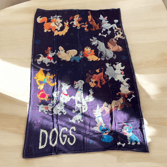 Disney Dogs Soft Blanket Purple bearsupreme