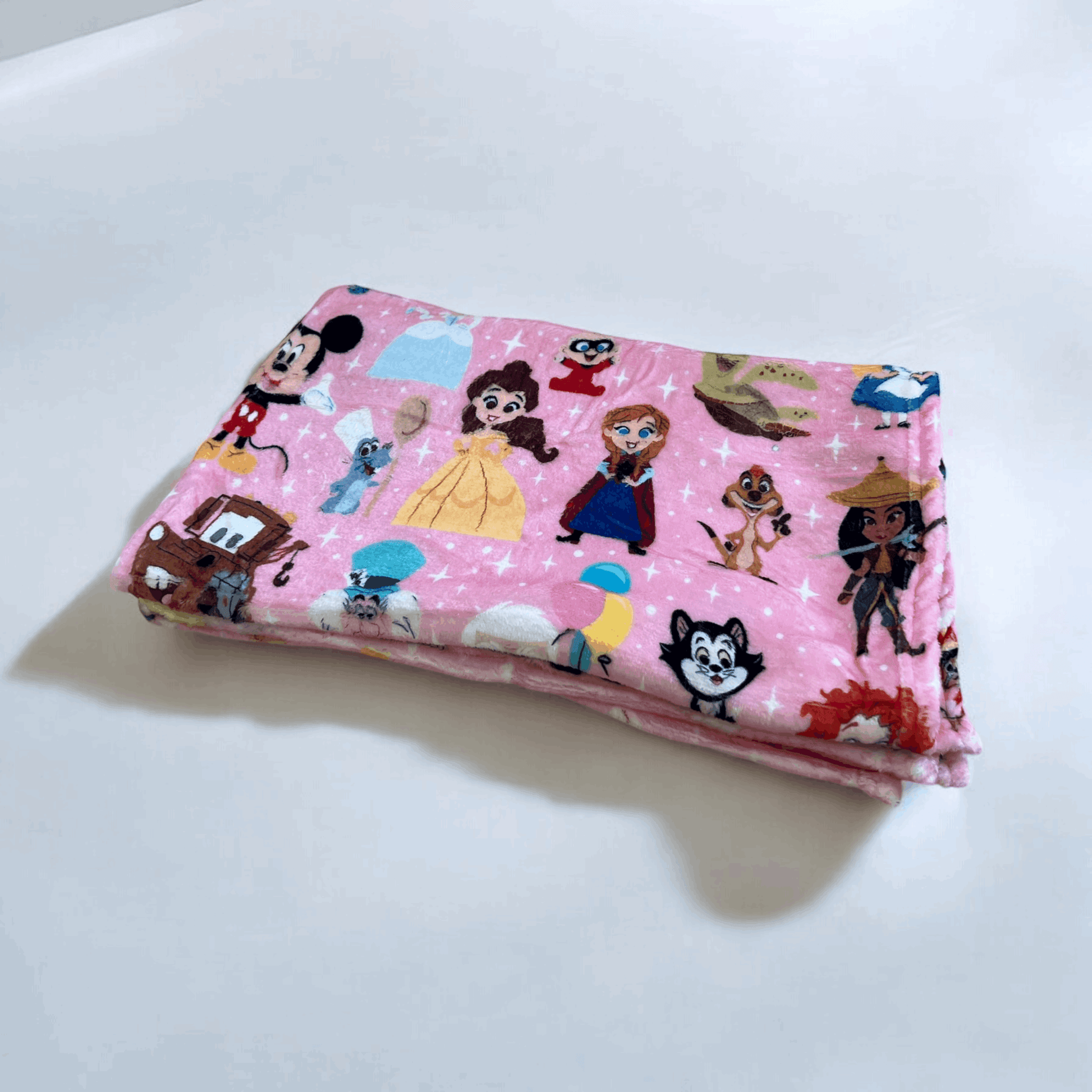 Disney Charachters Soft Blanket Pink bearsupreme