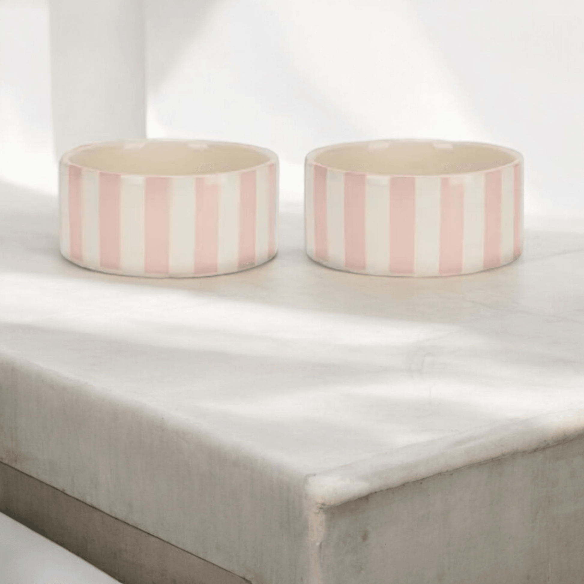 Juicy Couture Striped Pink Bowl Set of 2 bearsupreme