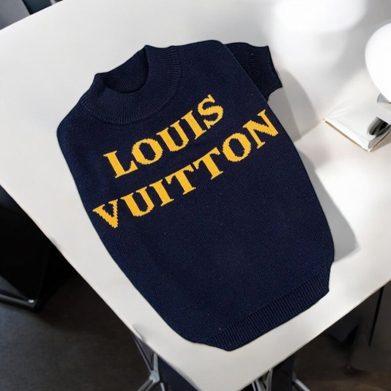 Chewy Vuitton Bold Navy Sweater bearsupreme