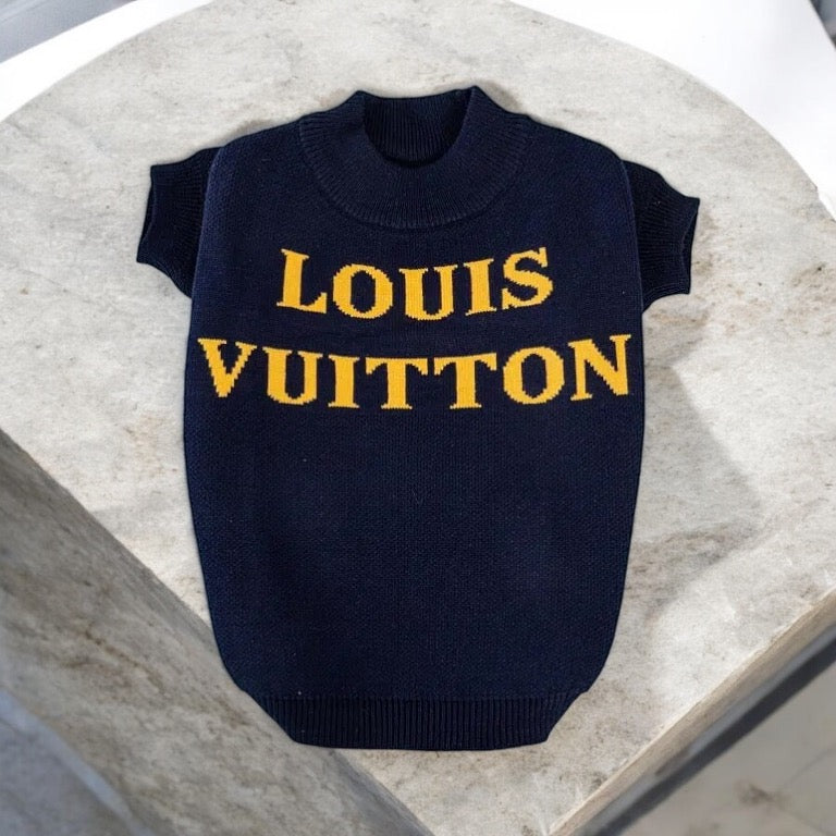 Chewy Vuitton Bold Navy Sweater bearsupreme