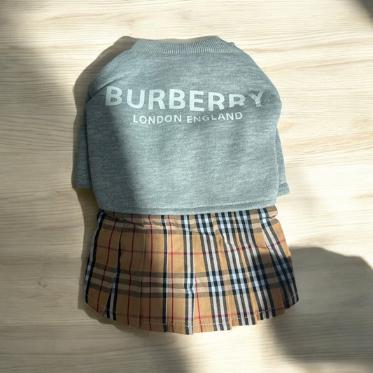 Furrberry Tee Dress Plaid bearsupreme