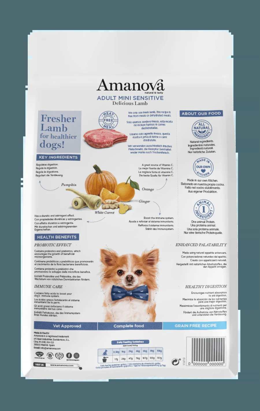 Amanova Grain Free Adult Mini Sensitive Dog 