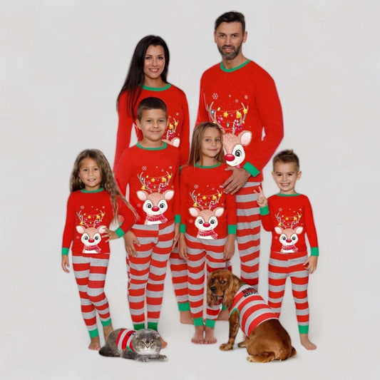 Christmas Reindeer Family Pyjama Set - bearsupreme