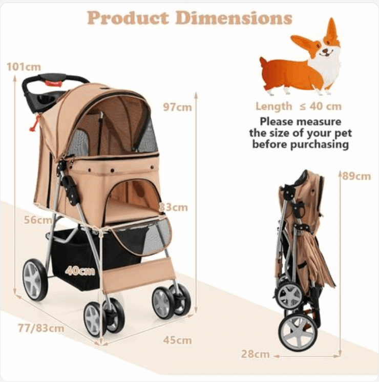 portable pet stroller