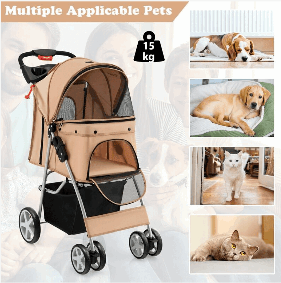 portable pet stroller