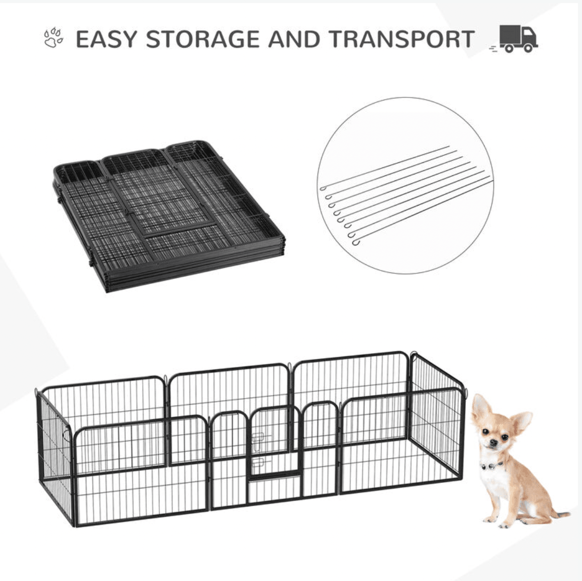 Pawhut Heavy Duty Play pen bearsupreme