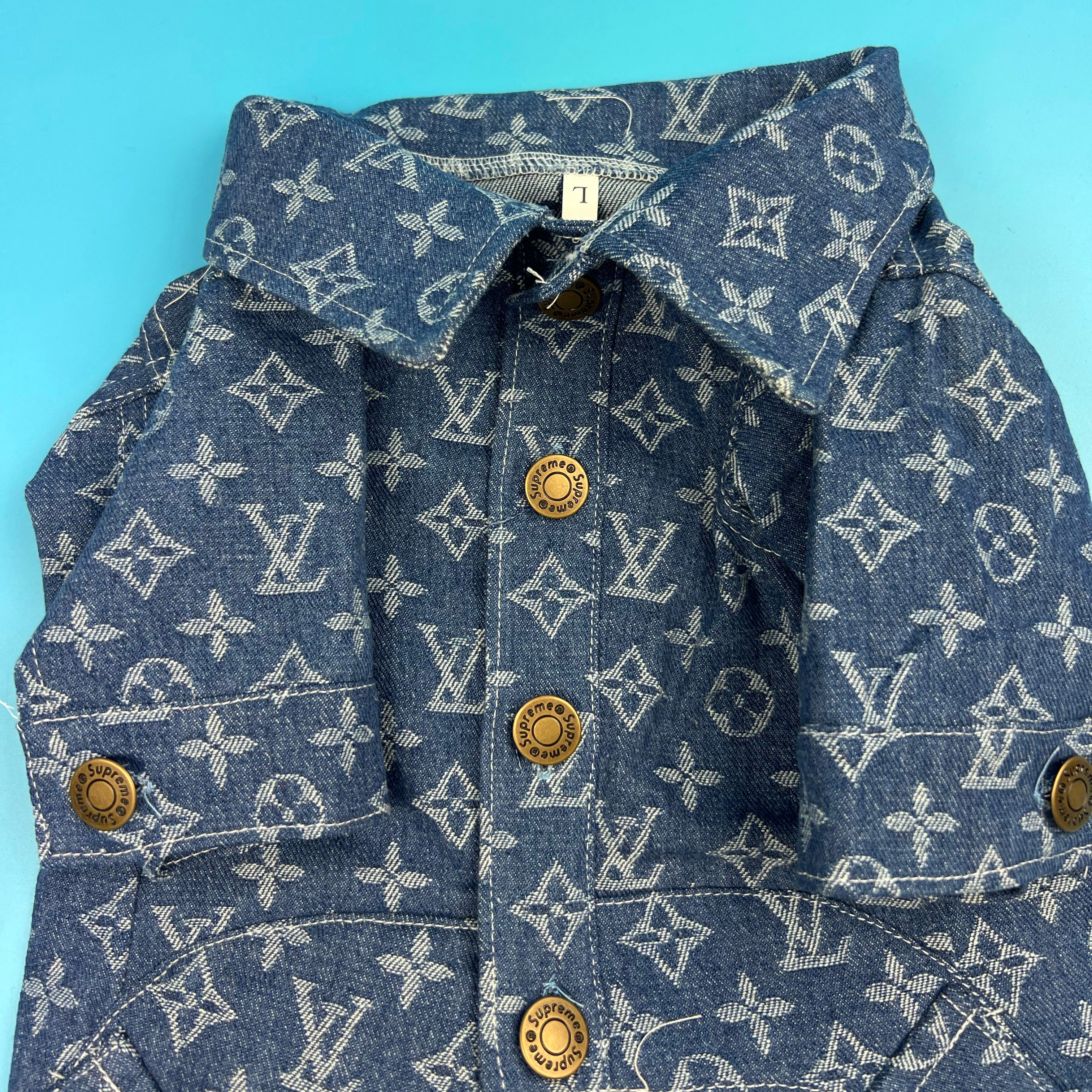 Chewyvee X Pupreme Monogram Denim Shirt – bearsupreme