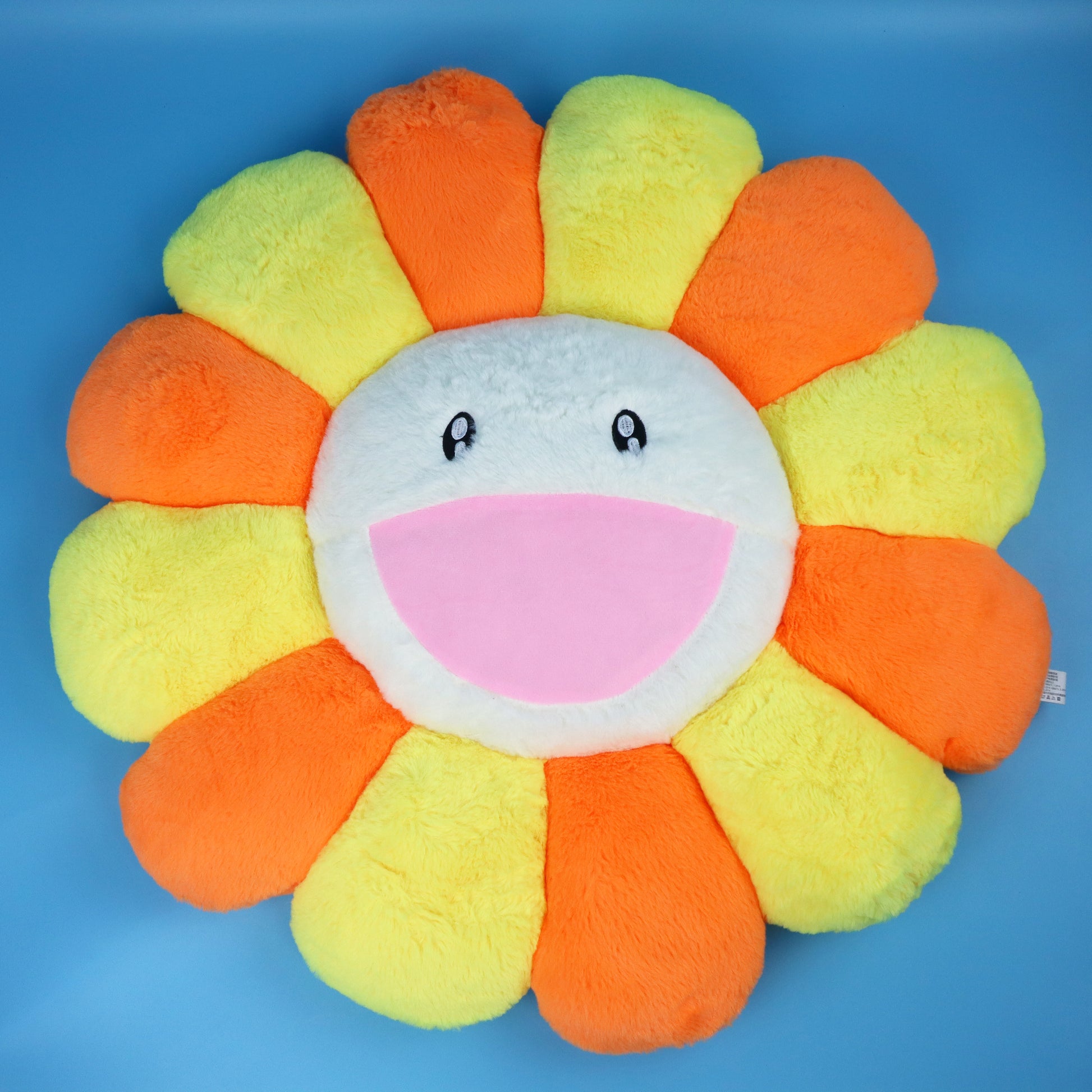 takashi murakami sunflower pillow rainbow colorful soft throw smile