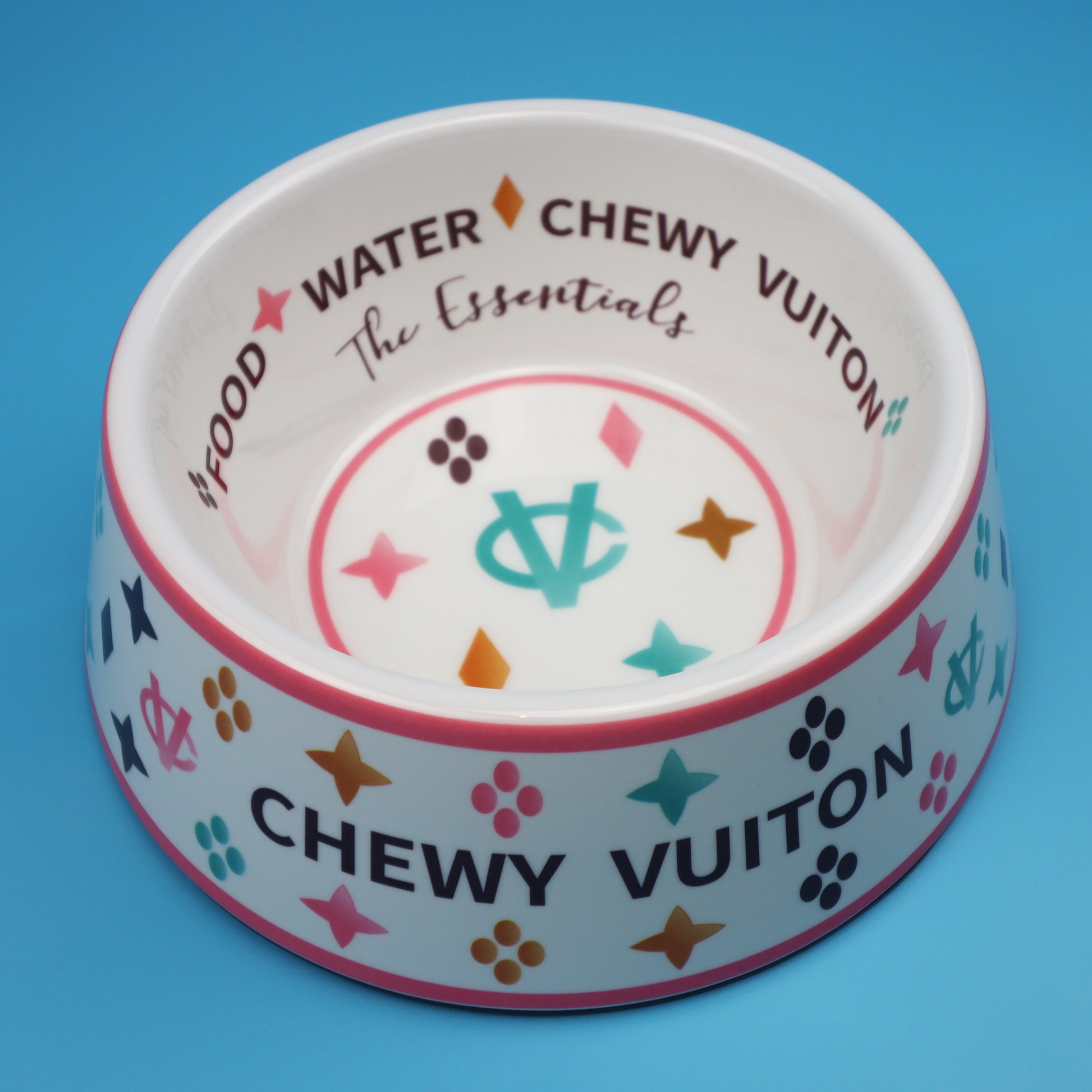 Chewy Vuitton Monogram bowl – bearsupreme
